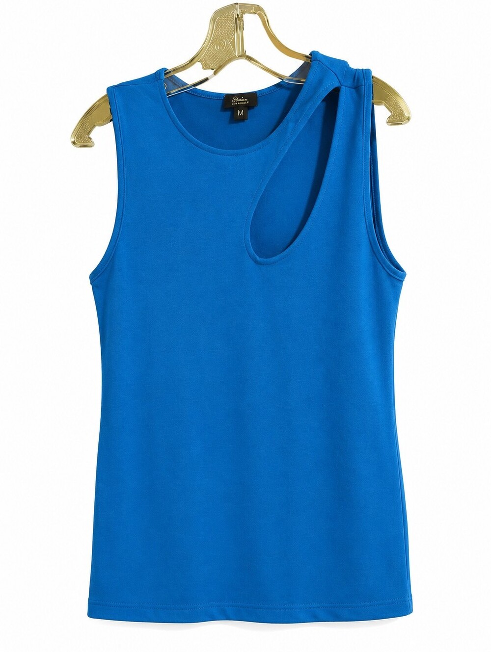 Stōzer Los Angeles Women's Blue Sleeveless Tank Top Size M Soft Stretch Casual